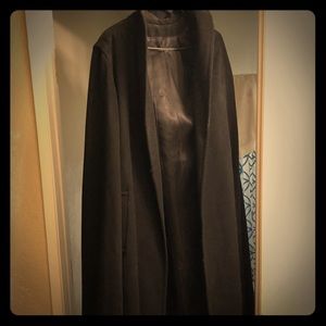 Wool cape coat